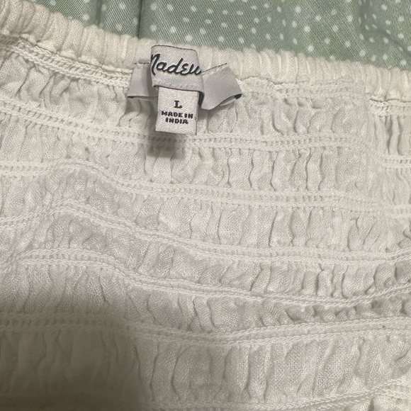 Madewell Rosalie Tie-Strap Top in Geo Eyelet - Picture 3 of 4